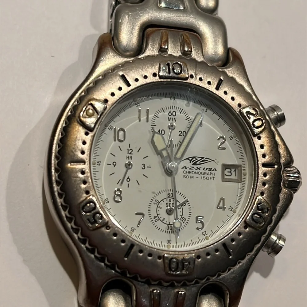 AZX USA Chronograph 50m - 150m Stainless Steel Watch